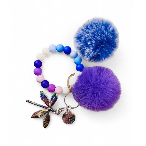 ✨ Mystic Dragonfly Women’s Silicone Beaded Keychain - Picture 2 of 7